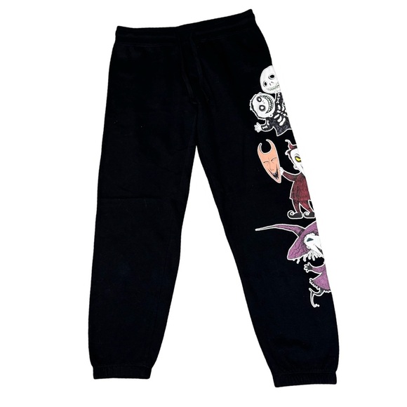 Nightmare Before Christmas Disney Black Graphic Jogger Pants - Picture 1 of 6